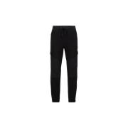 Fluwelen Fleece Trainingsbroek Zwart Moncler , Black , Heren