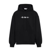 Zwart Witte Hoodie Carhartt Wip , Black , Heren