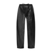 Leren broek By Herenne Birger , Black , Dames