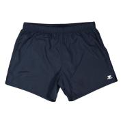 Blauwe Logo Zwemshorts Lente-Zomer 2025 Courrèges , Blue , Heren