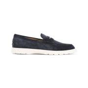 Blauwe Loafers voor Mannen Tod's , Blue , Heren