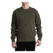 Round-neck Knitwear Dolce & Gabbana , Green , Heren