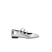 Zilveren Platte Mary-Jane Ballerina Schoenen Carel , Gray , Dames