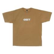 Gedurfde Pigmentverf Tee met Konijnen Obey , Brown , Heren