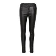 Coated Jeans Zwart Diep Stijlvol Kaffe , Black , Dames