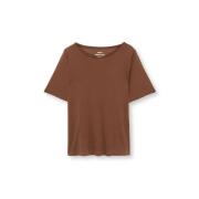 Bruin Tence Morty Top T-Shirt Mads Nørgaard , Brown , Dames