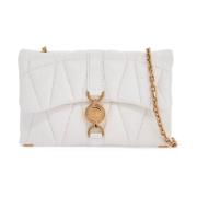 Gewatteerde Nappa Leren Mini Tas Versace , White , Dames