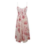 Elegante Corset Midi Jurk Zimmermann , Pink , Dames