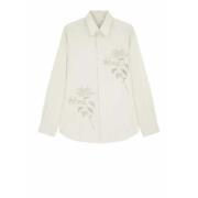 Geborduurde Bloemen Zand Shirt Paul Smith , Beige , Heren