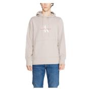 Mannen Sweatshirt Collectie Calvin Klein Jeans , Beige , Heren