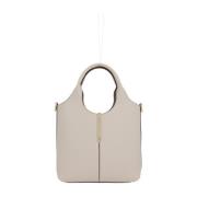 Witte leren tote tas met gouden hardware Tod's , White , Dames