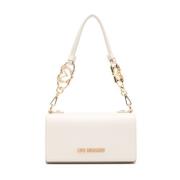 Ivoor Tassen voor Stijlvolle Fashionista's Love Moschino , Beige , Dam...