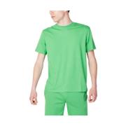 Groen Katoenen Heren T-Shirt Lente/Zomer Suns , Green , Heren