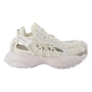 Witte Leren Mand Schoenen Lente-Zomer 2025 Versace , White , Dames