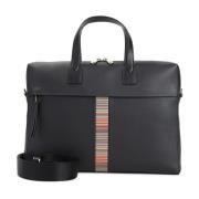 Zwarte Folio Tas voor Stijlvolle Look PS By Paul Smith , Black , Heren