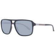 Zwarte herenzonnebril Aviator-stijl Guess , Black , Heren