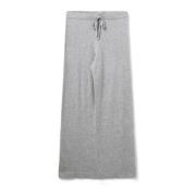 Grijze Melange Wollen Broek met Losse Pasvorm Sofie Schnoor , Gray , D...