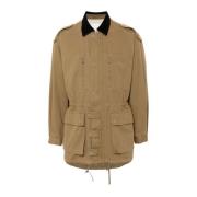 Khaki Utility Jacket met knoopsluiting Isabel Marant , Green , Heren