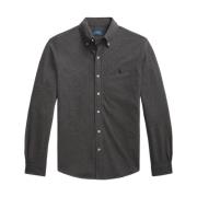 Featherweight Mesh Shirt Donkergrijs Ralph Lauren , Gray , Heren