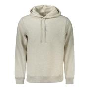 Grijze hoodie met geborduurd logo Calvin Klein , Gray , Heren