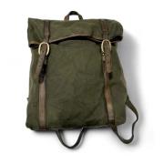 Canvas/Leren Rugzak, Militair Groen Campomaggi , Green , Unisex