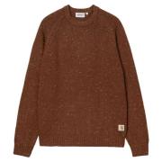 Gespikkelde Anglistic Sweater Carhartt Wip , Brown , Heren