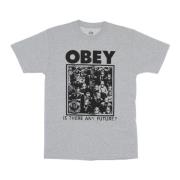 Klassiek Heather Grey Crew Neck T-Shirt Obey , Gray , Heren