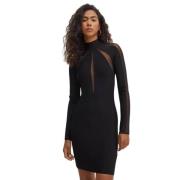 Elegante Motion Jurk met Coltrui Guess , Black , Dames