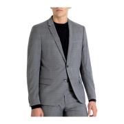 Slim Fit Jas in Grijs Melange Antony Morato , Gray , Heren