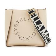 Crossbody Tas met Geperforeerd Logo Stella McCartney , Brown , Dames