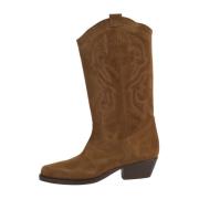 Bruine Suède Texan Hoge Schoenen Ba&Sh , Brown , Dames