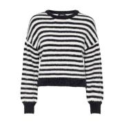 Gebreide Trui Lange Mouw Sweater Only , Multicolor , Dames