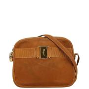 Pre-owned Leather shoulder-bags Salvatore Ferragamo Pre-owned , Brown ...