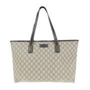 Pre-owned Canvas gucci-bags Gucci Vintage , Beige , Dames