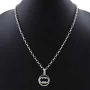 Pre-owned Metal necklaces Gucci Vintage , Gray , Dames