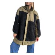 Teddy fleece jack met gewatteerd satijn Ulla Johnson , Multicolor , Da...