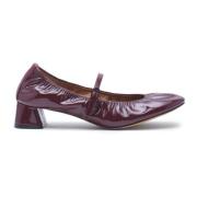 Bordeaux Ballerina Sleehak Schoenen Lanvin , Red , Dames