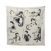 Pre-owned Canvas scarves Chanel Vintage , White , Dames