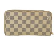 Pre-owned Canvas wallets Louis Vuitton Vintage , Beige , Dames