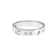 Pre-owned Silver rings Gucci Vintage , Gray , Dames