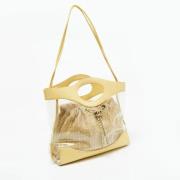 Pre-owned Leather totes Chanel Vintage , Yellow , Dames