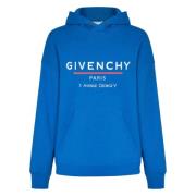 Blauwe Sweatshirt met Logoprint Givenchy , Blue , Heren