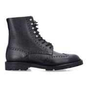 Zwarte Full-Brogue Derby Laars Aw24 Crockett & Jones , Black , Heren