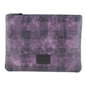 Pre-owned Canvas clutches Coach Pre-owned , Purple , Dames