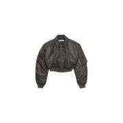 Antracietgrijze Bomberjack Luxe Mode Acne Studios , Gray , Dames