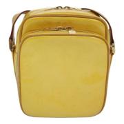 Pre-owned Leather shoulder-bags Louis Vuitton Vintage , Yellow , Dames