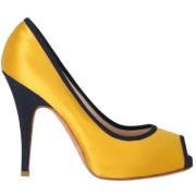 Pre-owned Leather heels Giuseppe Zanotti Pre-owned , Yellow , Dames