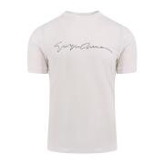 Eco-Viscose Crew-Neck T-Shirt Giorgio , White , Heren