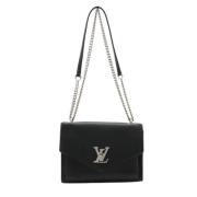 Pre-owned Leather handbags Louis Vuitton Vintage , Black , Dames