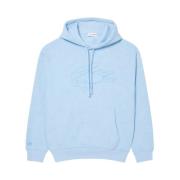 Bloemen hoodie - Blauw Lacoste , Blue , Heren